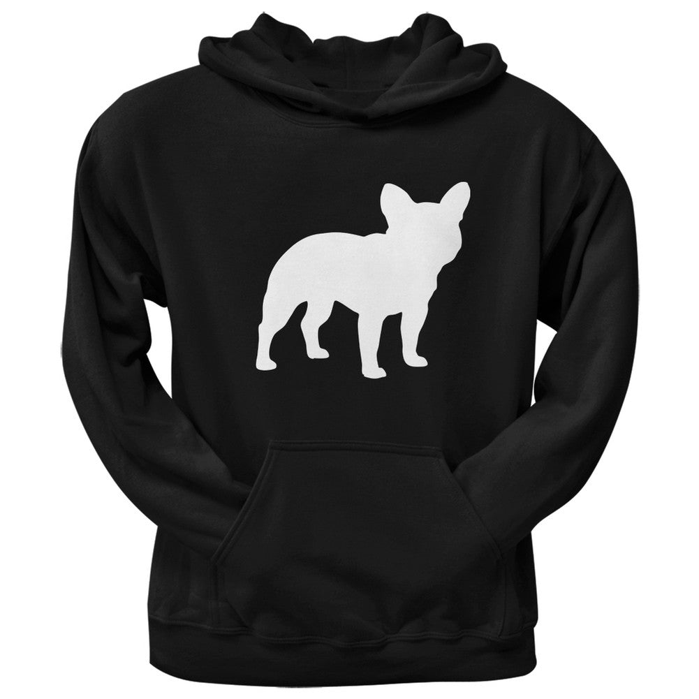 French Bulldog Silhouette Black Adult Hoodie Sweatshirts Old Glory   