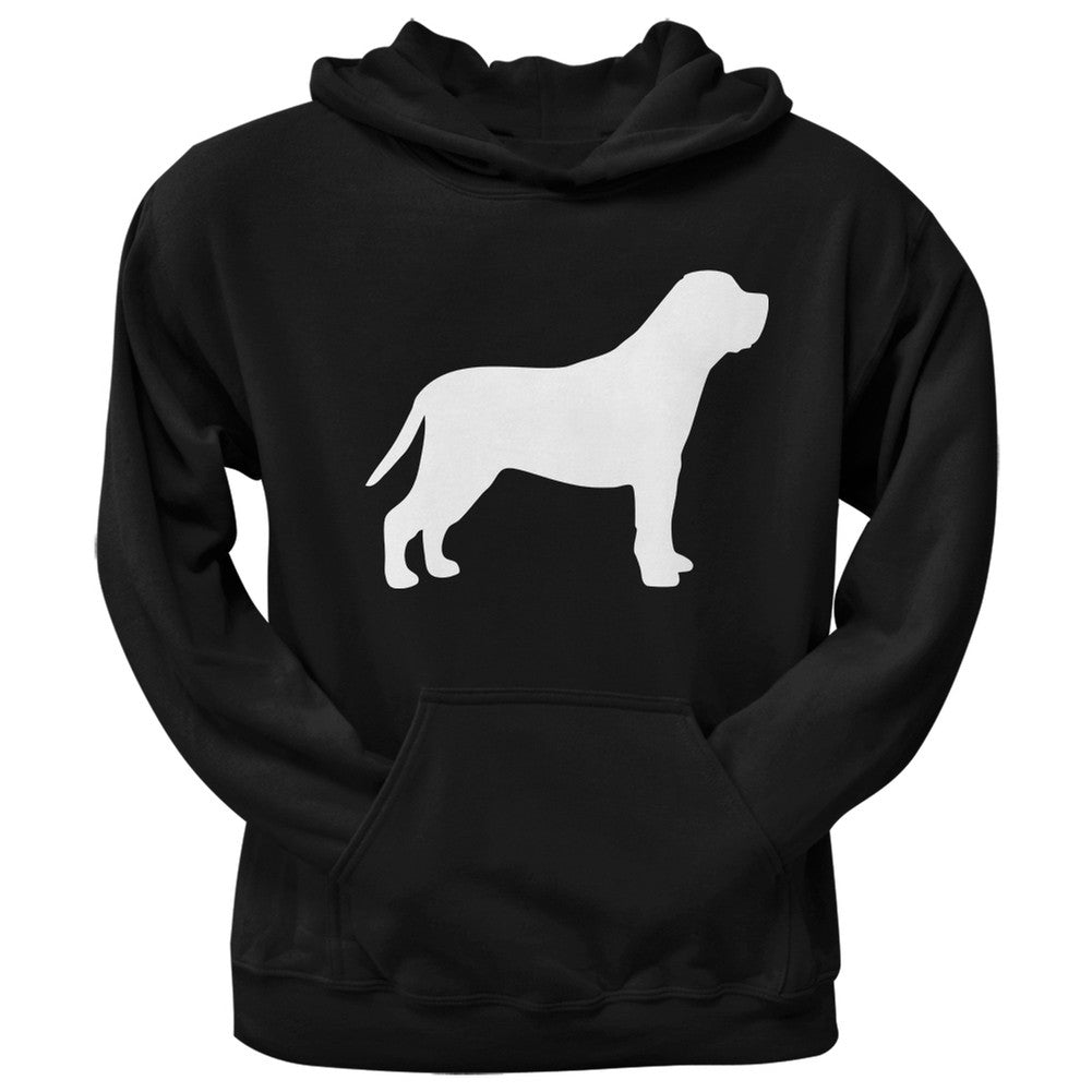 Mastiff Silhouette Black Adult Hoodie Sweatshirts Old Glory   