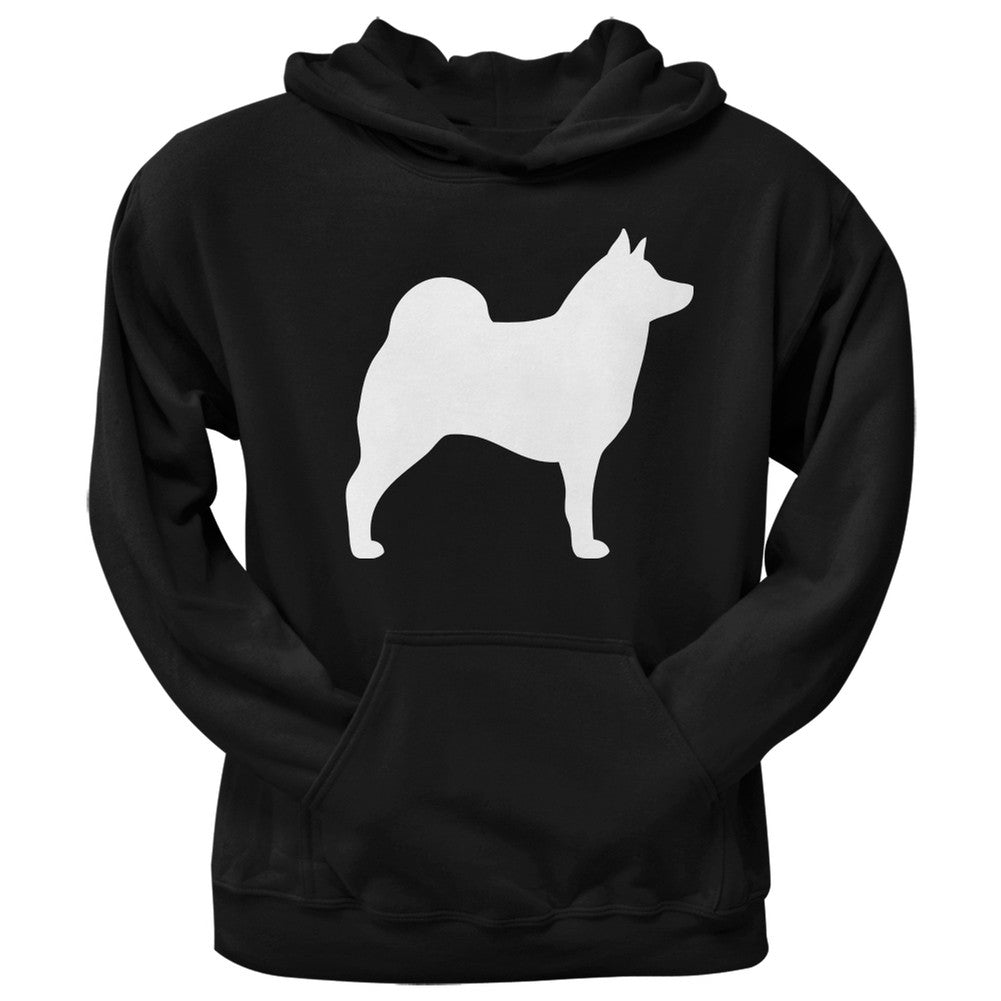Norwegian Elkhound Silhouette Black Adult Hoodie Sweatshirts Old Glory   
