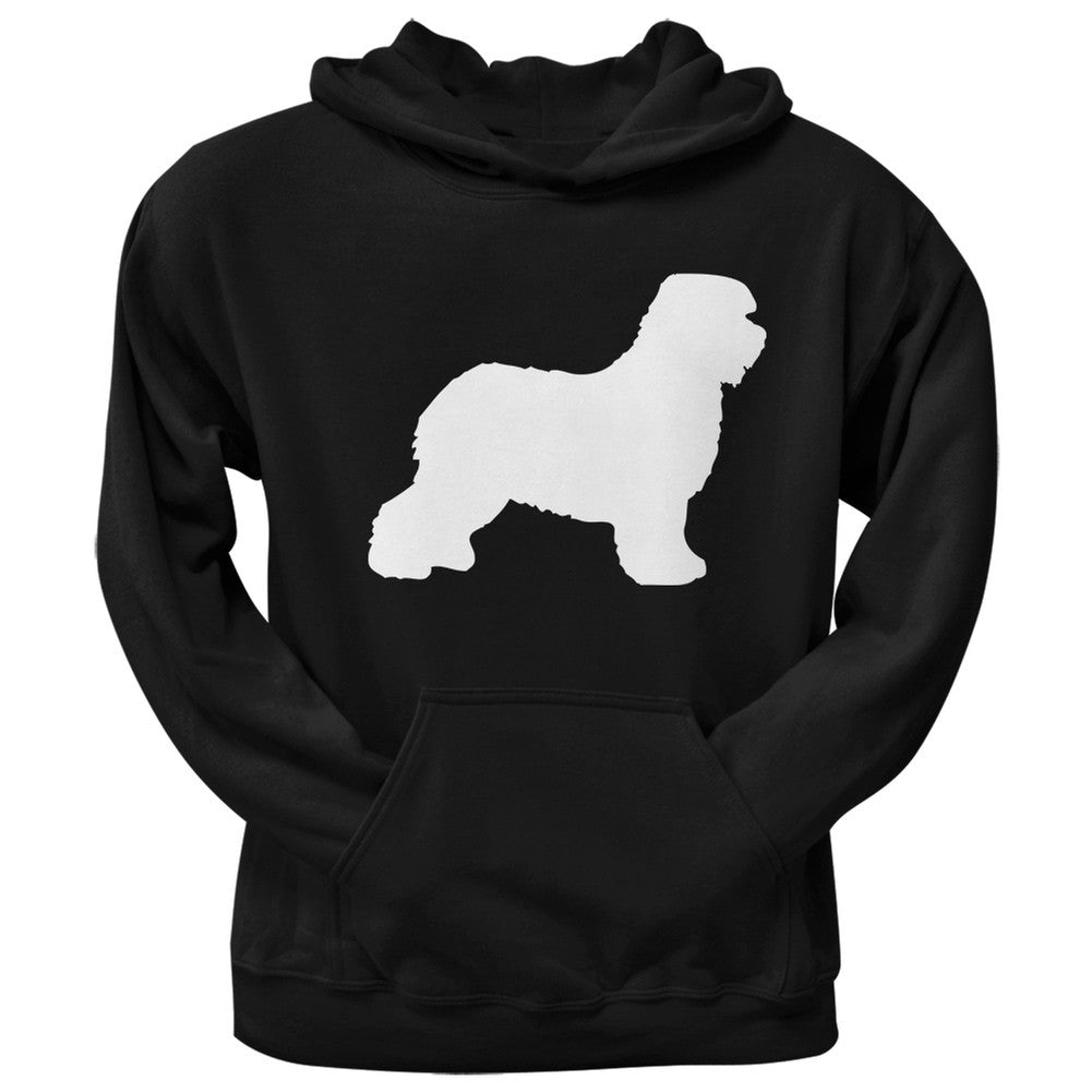 Old English Sheepdog Silhouette Black Adult Hoodie Sweatshirts Old Glory   