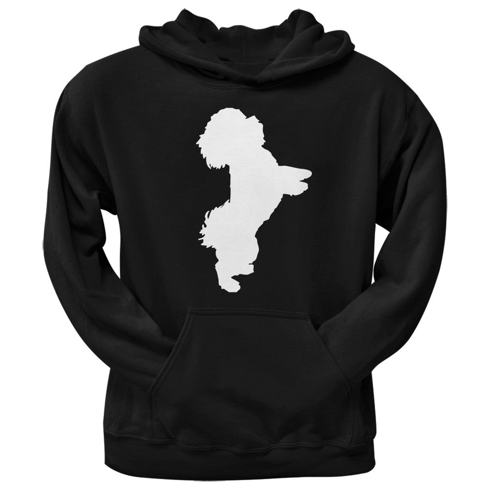 Papichon Silhouette Black Adult Hoodie Sweatshirts Old Glory   