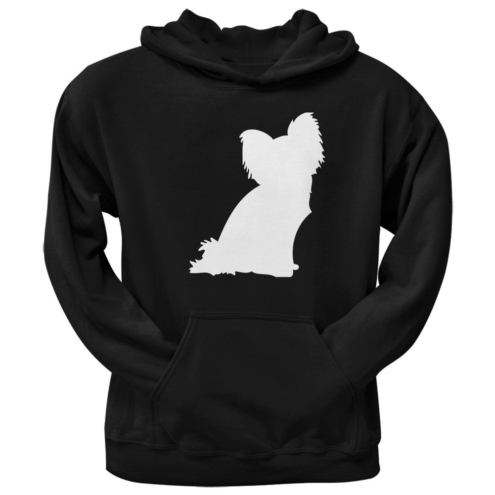 Papillon Silhouette Black Adult Hoodie Sweatshirts Old Glory   