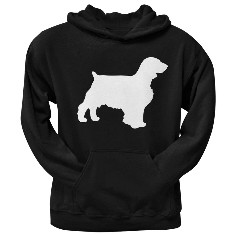 Welsh Springer Spaniel Silhouette Black Adult Pullover Hoodie Sweatshirts Old Glory   