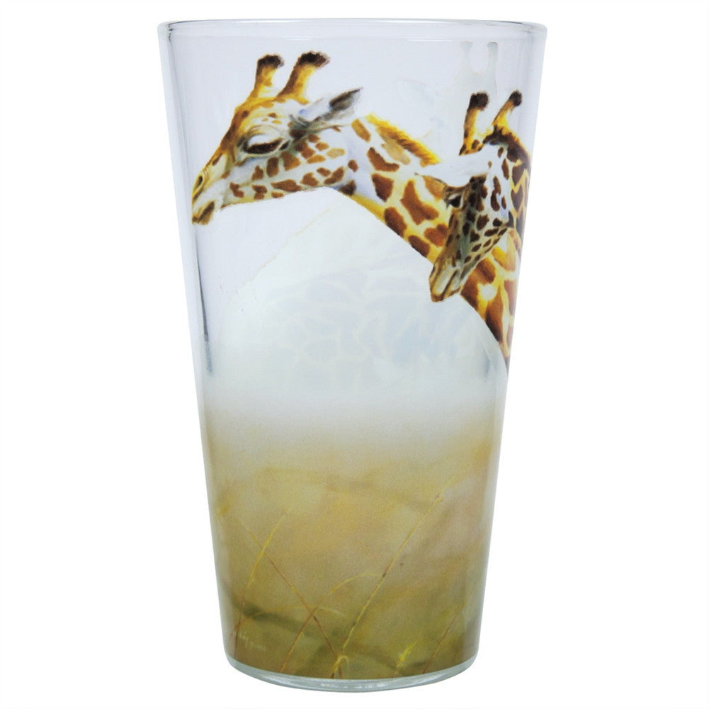 Grant Hacking - Giraffe Pint Glass Pint Glasses Old Glory   