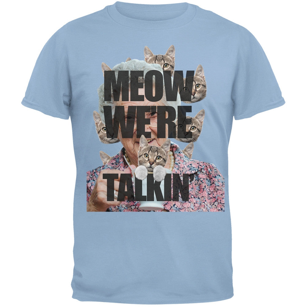 Meow We're Talkin' Blue Adult T-Shirt Men's T-Shirts Old Glory   