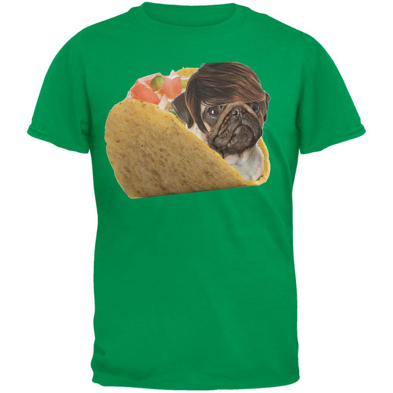 Taco Pug Blue Youth T-Shirt Youth T-Shirts Old Glory   