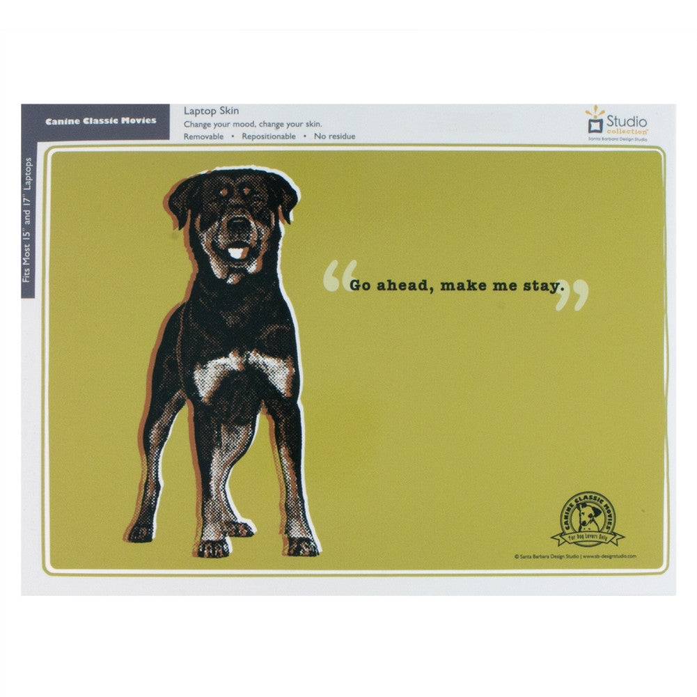 Rottweiler Laptop Skin Office Crt   