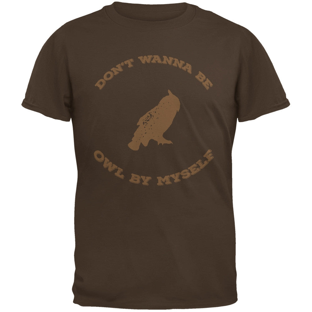 Valentine's Day - Paws - Don't Wanna be Owl by Myself Brown Youth T-Shirt Youth T-Shirts Old Glory   