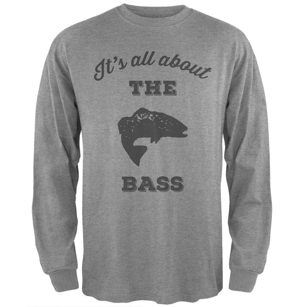 Paws - It's all about the Bass Heather Long Sleeve T-Shirt Men's Long Sleeves Old Glory   