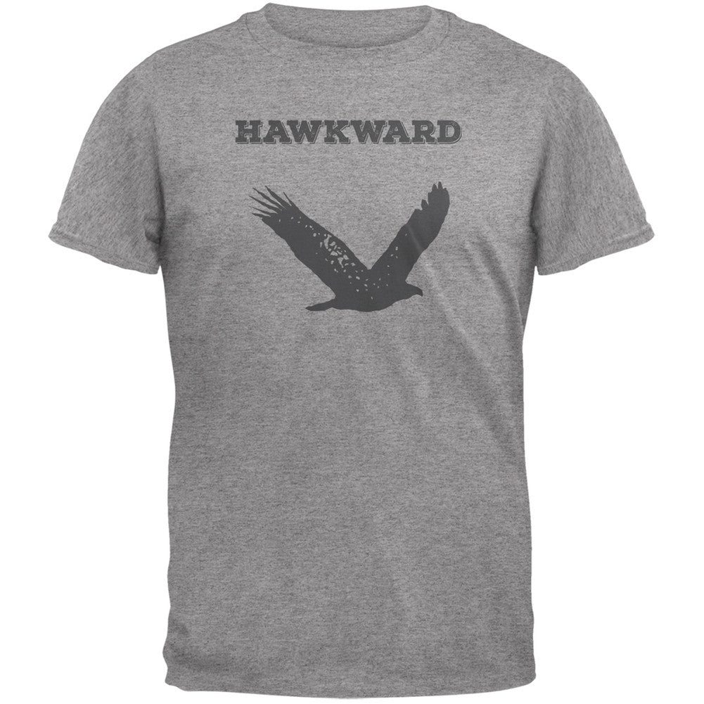 PAWS - Hawk Hawkward Heather Adult T-Shirt Men's T-Shirts Old Glory   