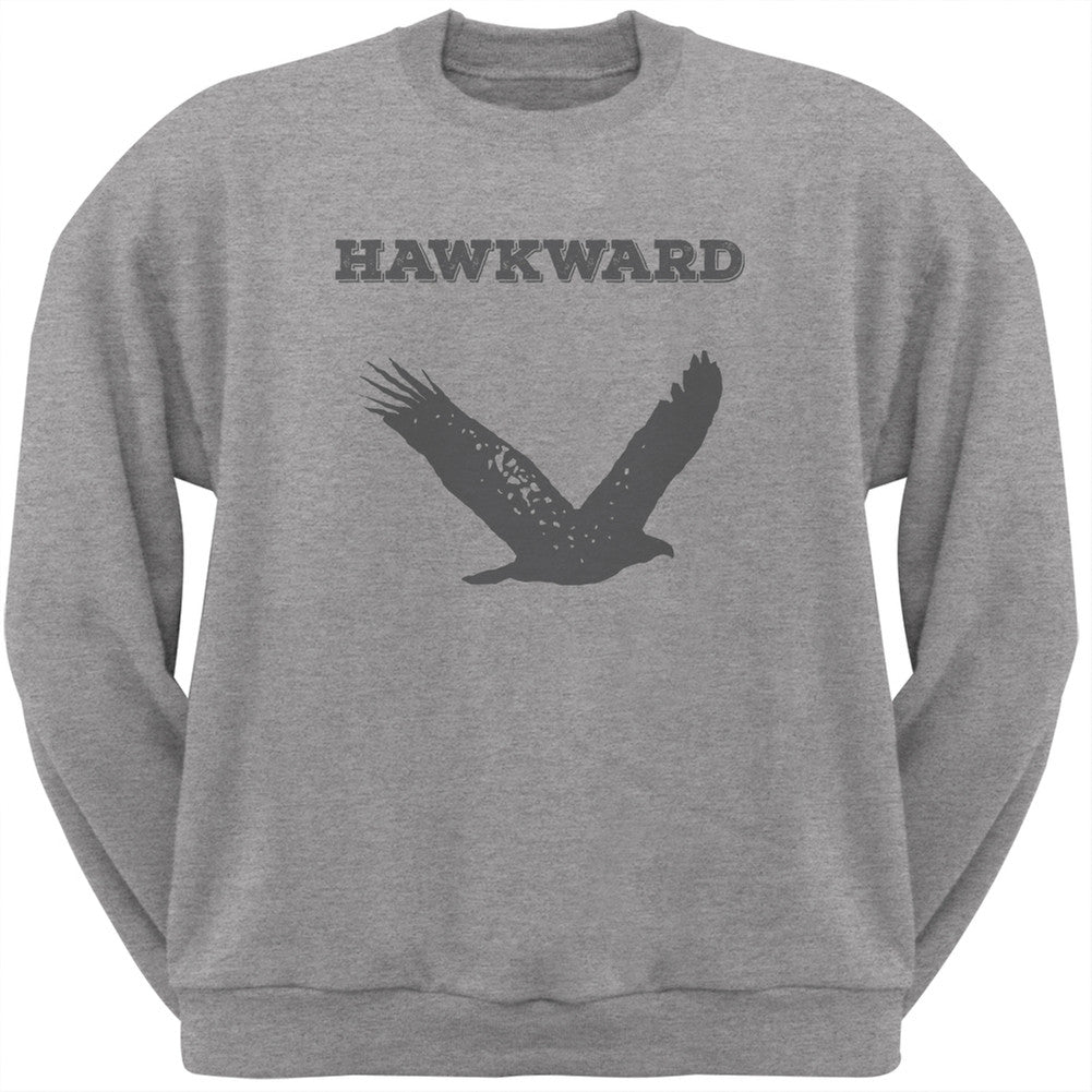 PAWS - Hawk Hawkward Heather Crew Neck Sweatshirt Sweatshirts Old Glory   