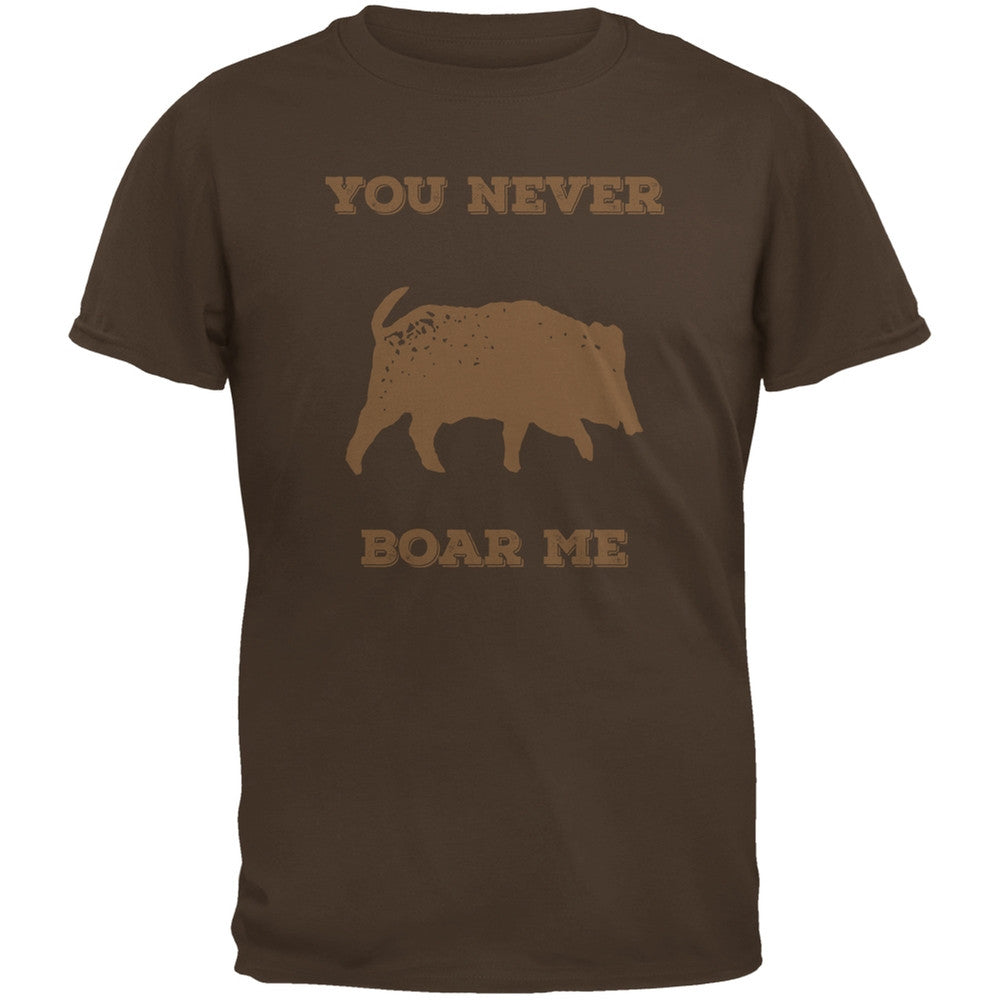 PAWS - You never Boar Me Brown Youth T-Shirt Youth T-Shirts Old Glory   