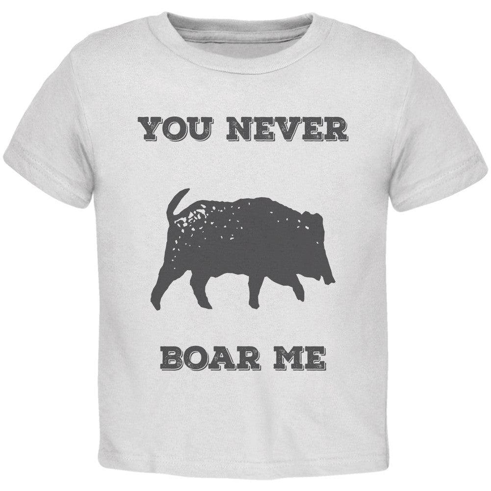 PAWS - You never Boar Me Orange Toddler T-Shirt Toddler T-Shirts Old Glory   