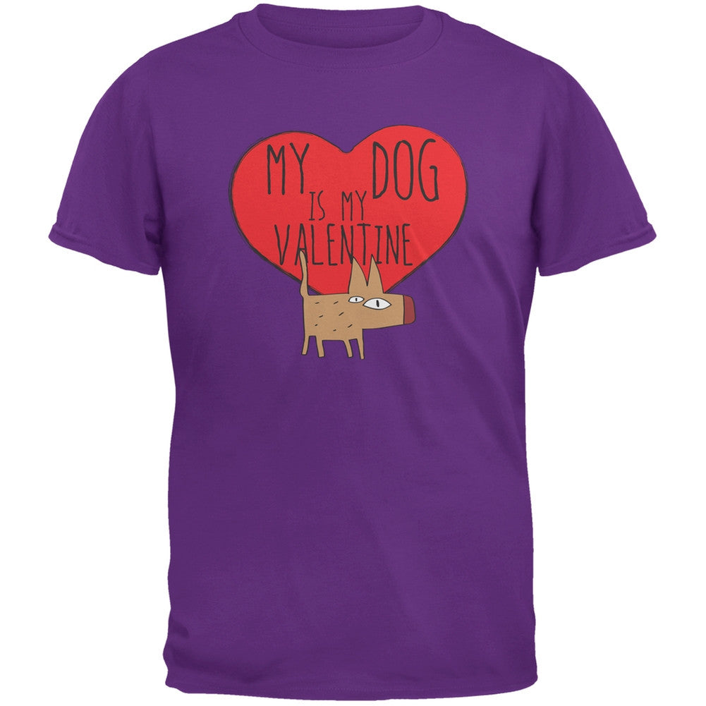 Valentine's Day - My Dog Is My Valentine Black Youth T-Shirt Youth T-Shirts Old Glory   