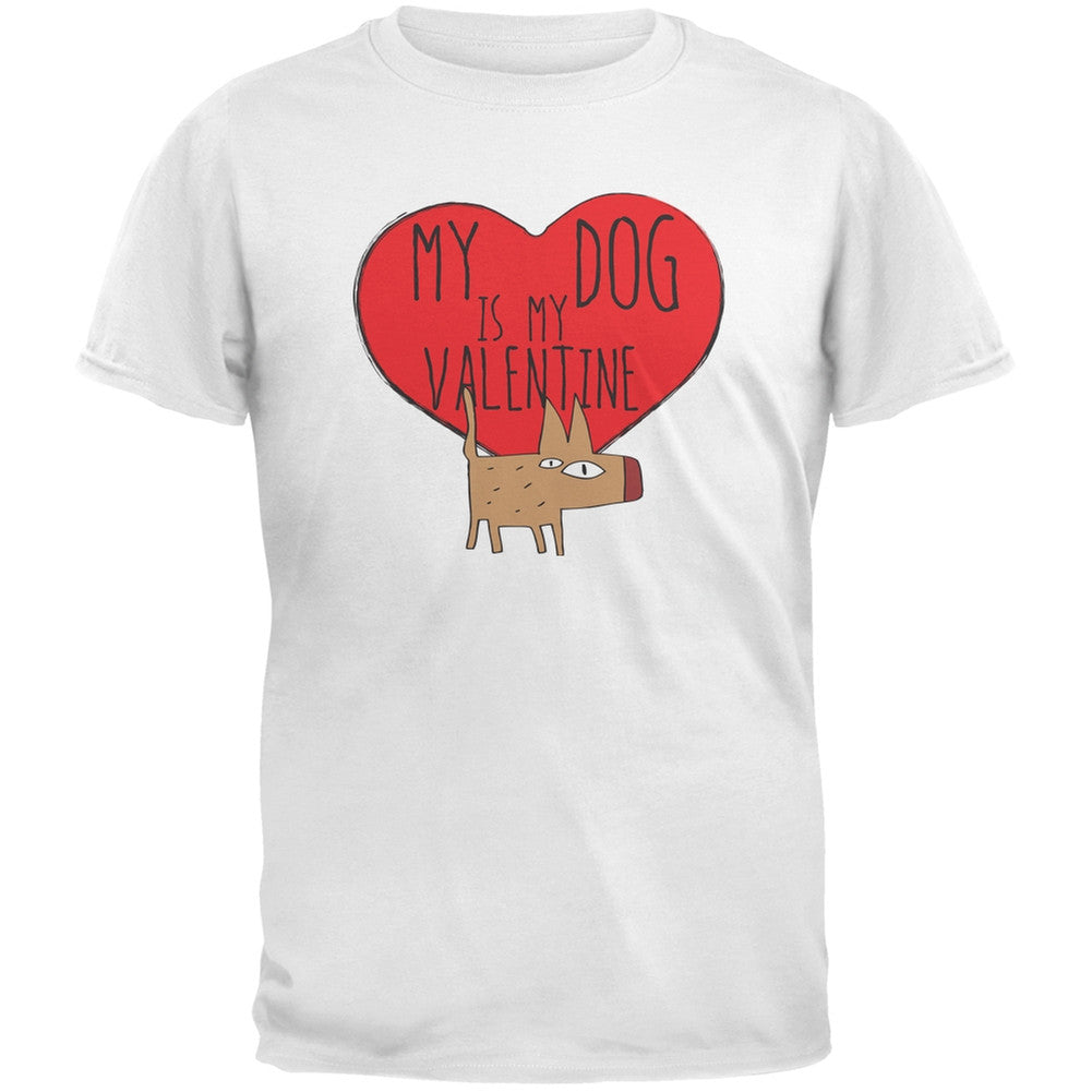 Valentine's Day - My Dog Is My Valentine Black Youth T-Shirt Youth T-Shirts Old Glory   