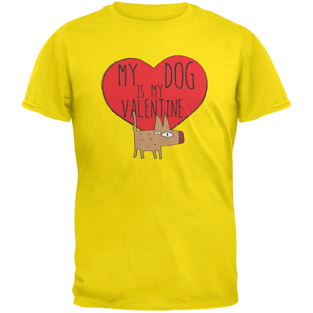 Valentine's Day - My Dog Is My Valentine Black Youth T-Shirt Youth T-Shirts Old Glory   