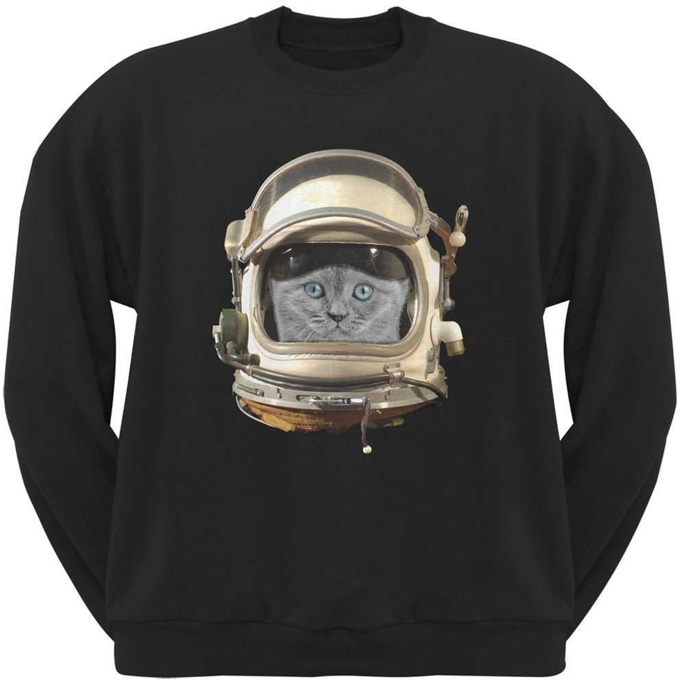 Astronaut Cat Black Adult Pullover Hoodie Sweatshirts Old Glory   