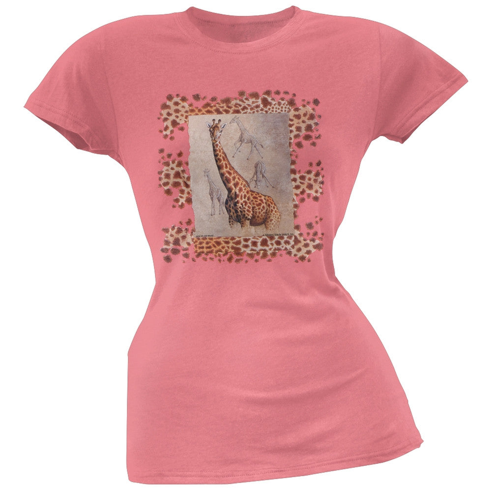 Giraffes In Frame Women's T-Shirt Women's T-Shirts Crt   