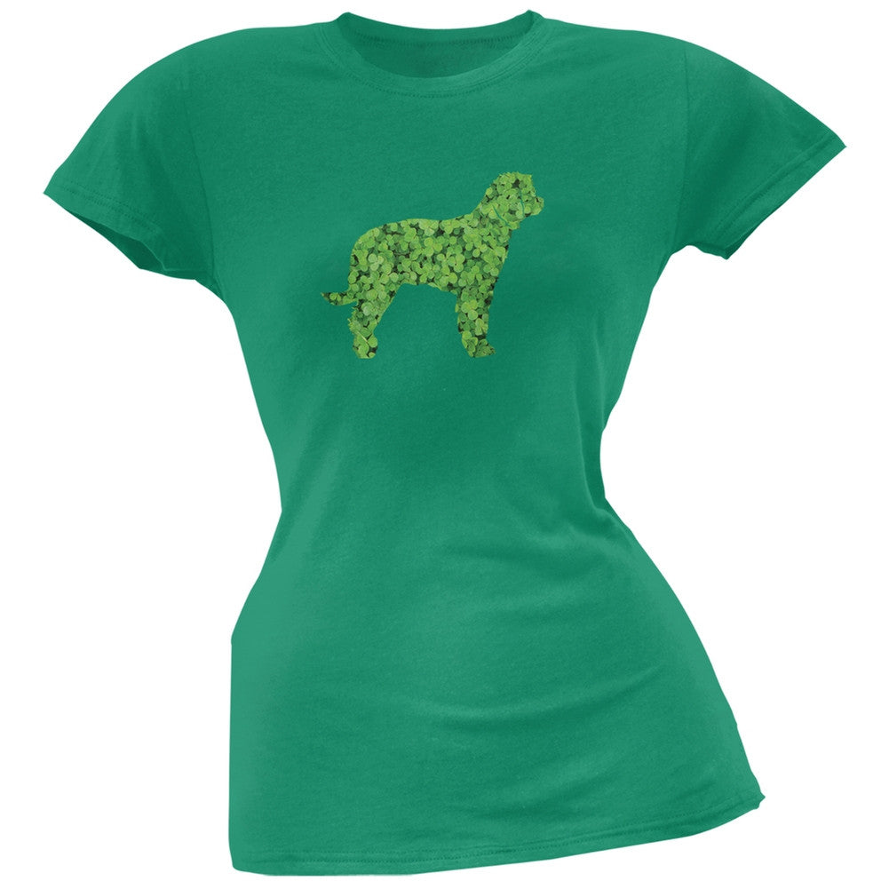 St. Patricks Day - Labrador Retriever Shamrock Kelly Green Soft Juniors T-Shirt Juniors T-Shirts Old Glory 2XL Green 