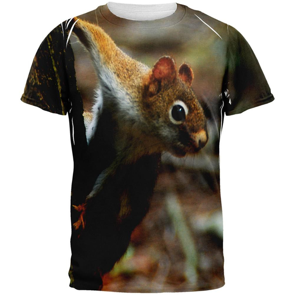 Red Squirrel Jay El All Over Sublimated T-Shirt Men's T-Shirts Old Glory 2XL Multi 