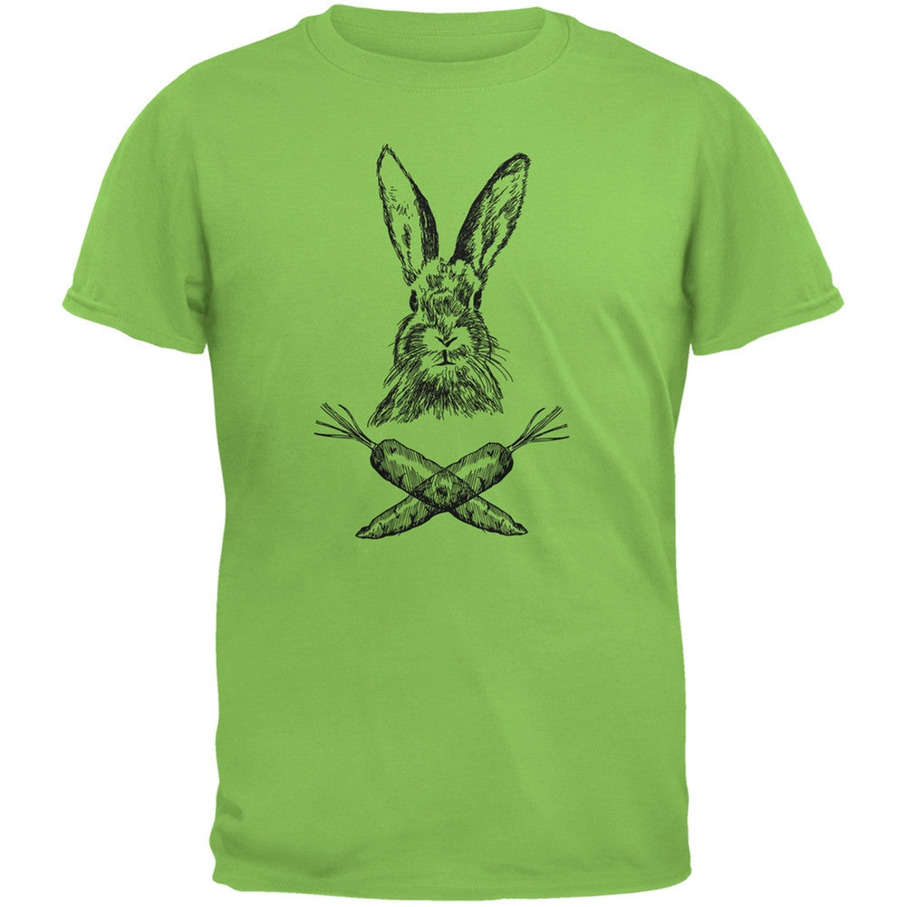 Easter - Jolly Rogers Rabbit Natural Adult T-Shirt Men's T-Shirts Old Glory 2XL Off-White 