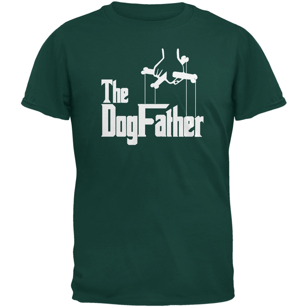 Fathers Day - The Dog Father Forest Green Adult T-Shirt Men's T-Shirts Old Glory 2XL Green 