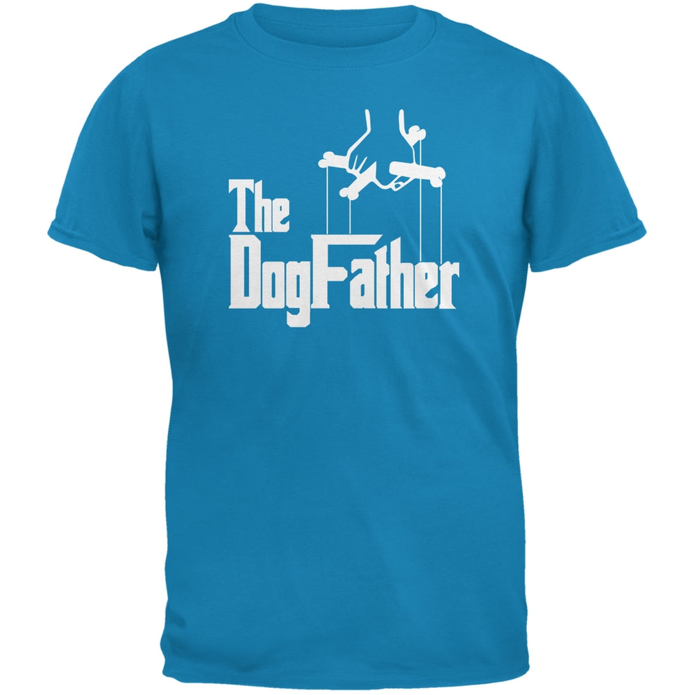 Fathers Day - The Dog Father Sapphire Blue Adult T-Shirt Men's T-Shirts Old Glory 2XL Blue 