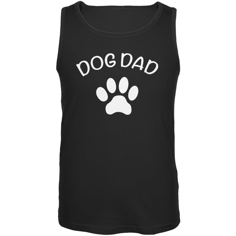 Father's Day Dog Dad Black Adult Tank Top Tank Tops Old Glory 2XL Black 