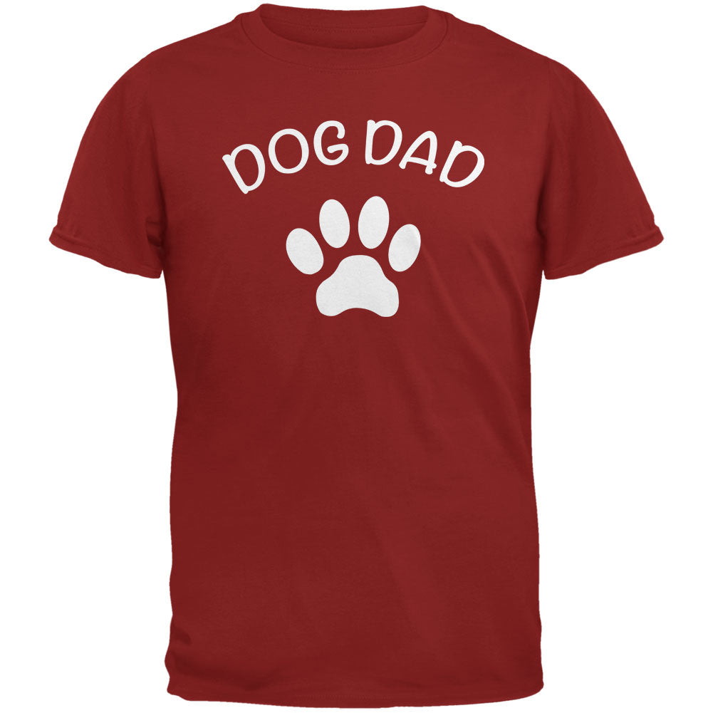 Father's Day Dog Dad Cardinal Red Adult T-Shirt Men's T-Shirts Old Glory 2XL Red 