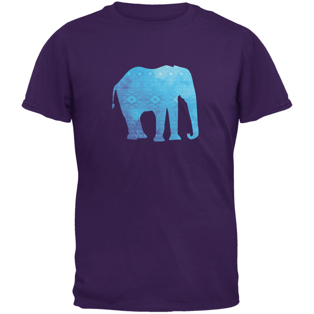 African Spirit Animal Elephant Purple Youth T-Shirt Youth T-Shirts Old Glory LG Purple 