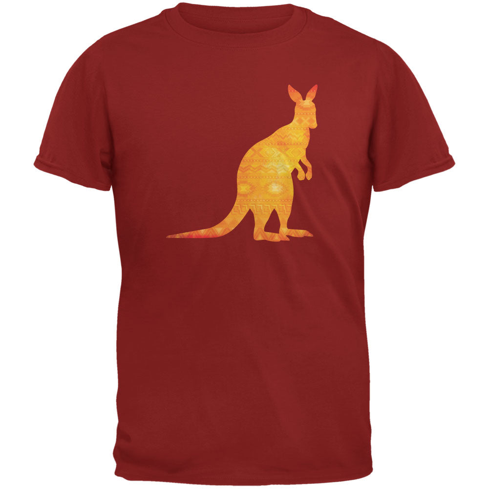 Australian Spirit Animal Kangaroo Cardinal Youth T-Shirt Youth T-Shirts Old Glory LG Red 