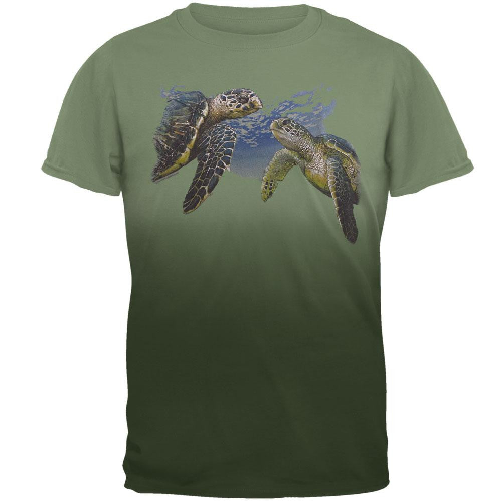 Sea Turtles Under Water Adult T-Shirt Men's T-Shirts Animalworld   