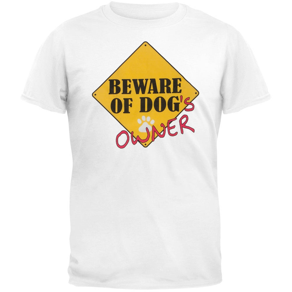 Beware Of Owner Adult T-Shirt Men's T-Shirts Animalworld   