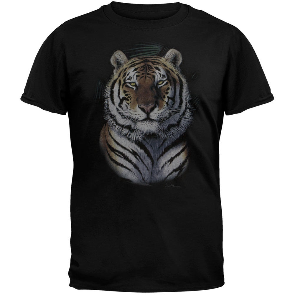 Tiger Portrait Adult T-Shirt Men's T-Shirts Animalworld   