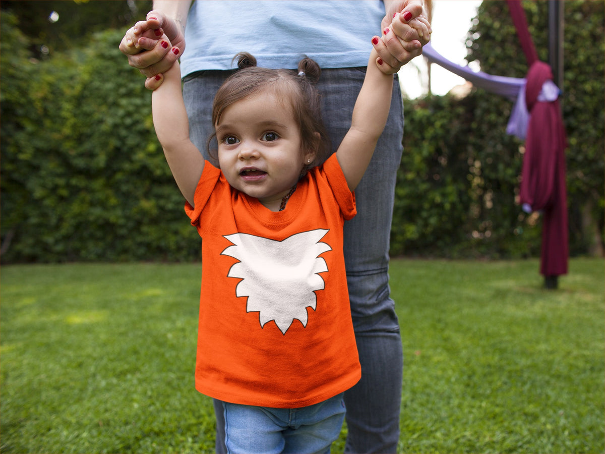 Fox Costume Orange Toddler T-Shirt Toddler T-Shirts Old Glory   