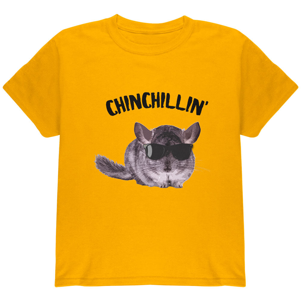 Chinchillin Chinchilla Gold Youth T-Shirt Youth T-Shirts Old Glory LG Gold 