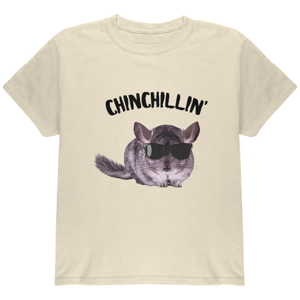 Chinchillin Chinchilla Natural Youth T-Shirt Youth T-Shirts Old Glory LG Tan 