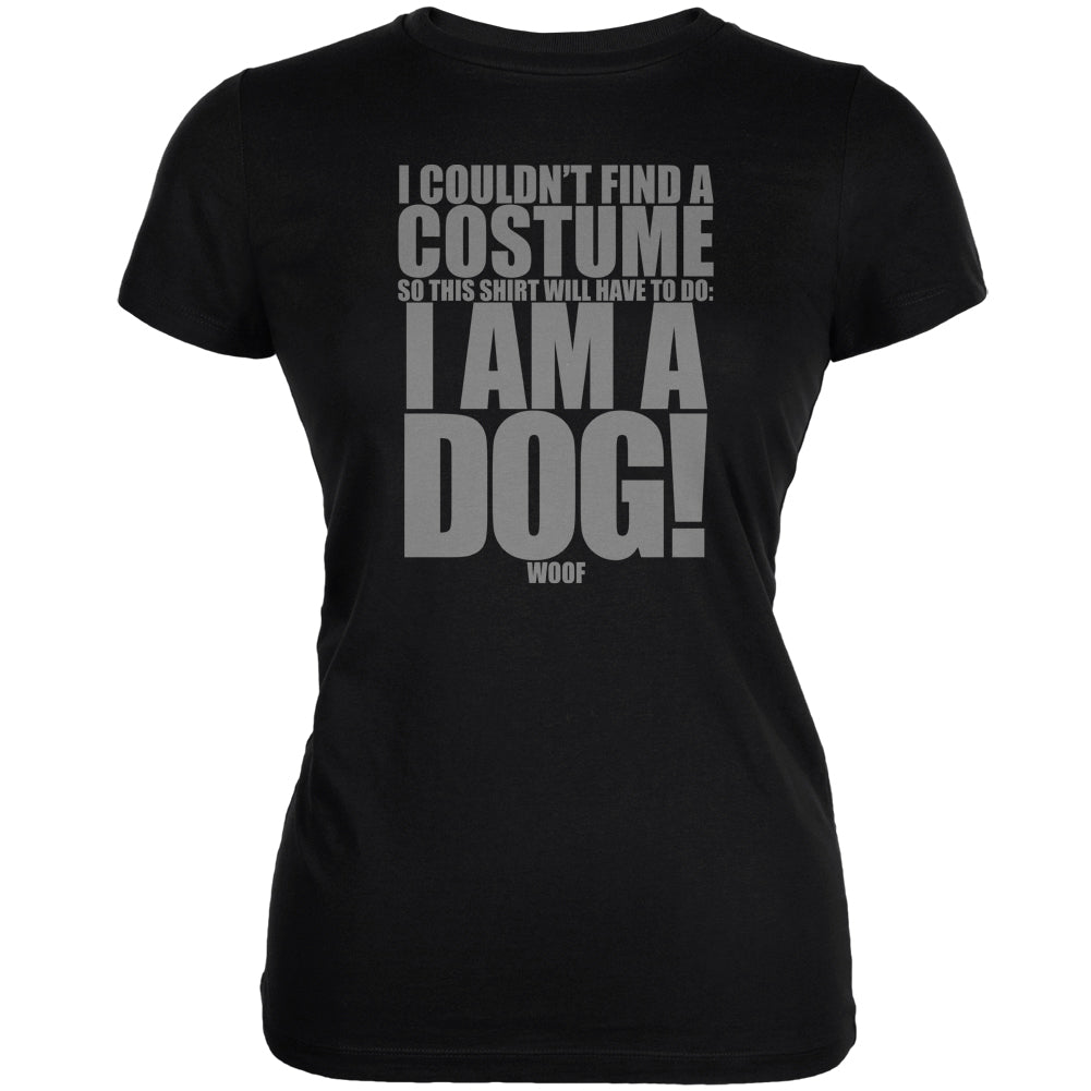 Halloween Cheap Dog Costume Black Juniors Soft T-Shirt Juniors T-Shirts Old Glory 2XL Black 