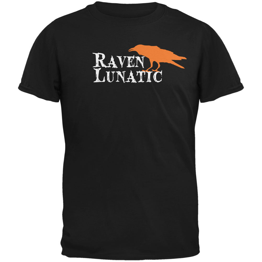 Halloween Raven Lunatic Black Adult T-Shirt Men's T-Shirts Old Glory 2XL Black 