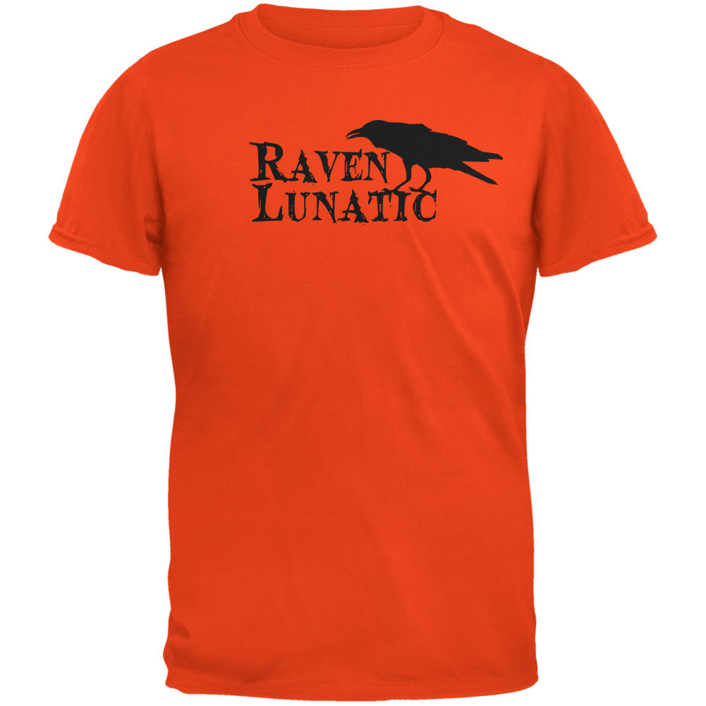 Halloween Raven Lunatic Orange Adult T-Shirt Men's T-Shirts Old Glory 2XL Orange 