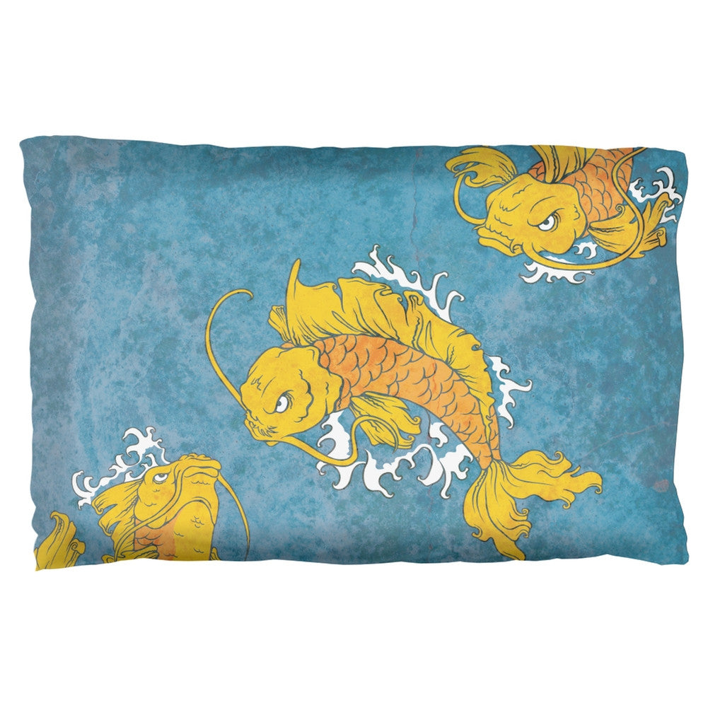 Japanese Koi Fish Tattoo Style Pillow Case Pillowcases Old Glory   