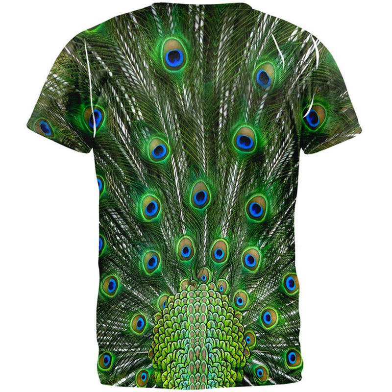 Peacock Feathers Costume All Over Adult T-Shirt Men's T-Shirts Paw Patrol   