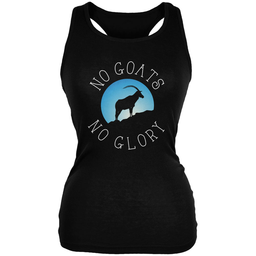 No Guts Goats No Glory Black Juniors Soft Tank Top Tank Tops Old Glory 2XL Black 