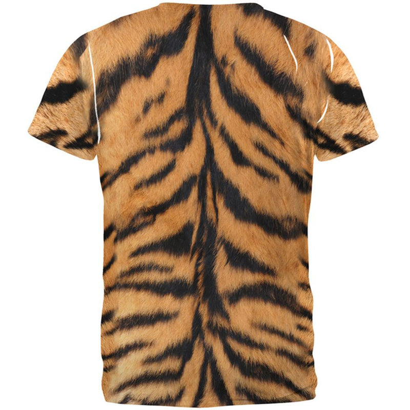 Halloween Tiger Costume All Over Adult T-Shirt Men's T-Shirts Old Glory   