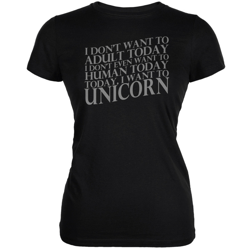 Don't Adult Today Just Unicorn Black Adult Hoodie Sweatshirts Old Glory   