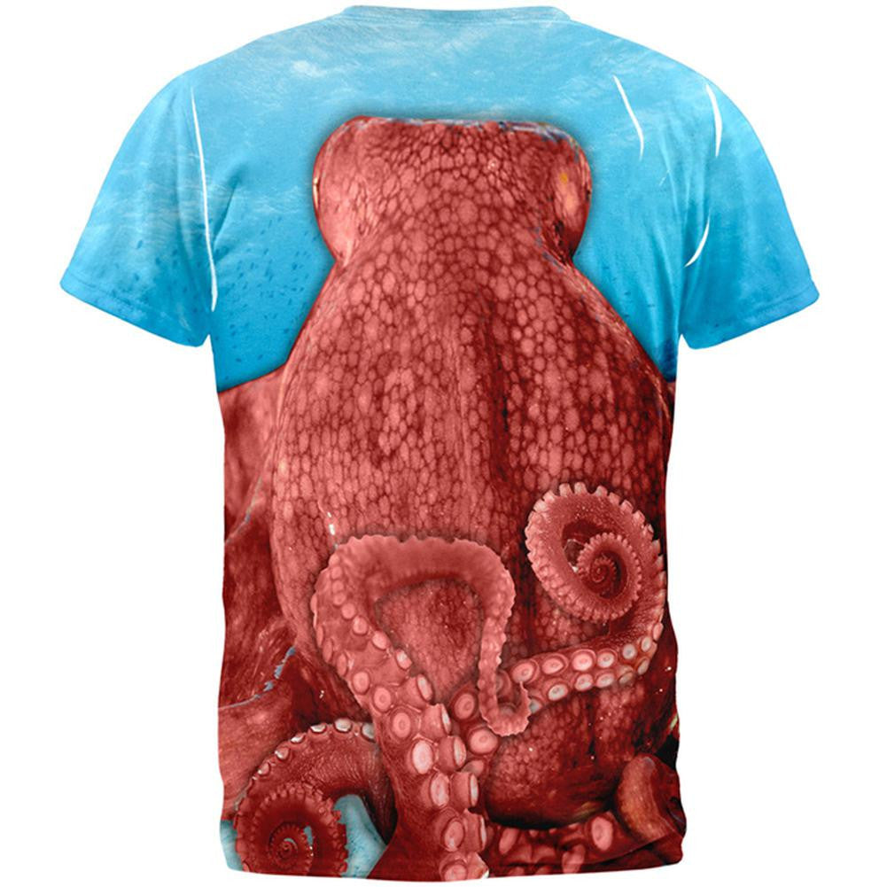 Octopus Costume All Over Adult T-Shirt Men's T-Shirts Old Glory   