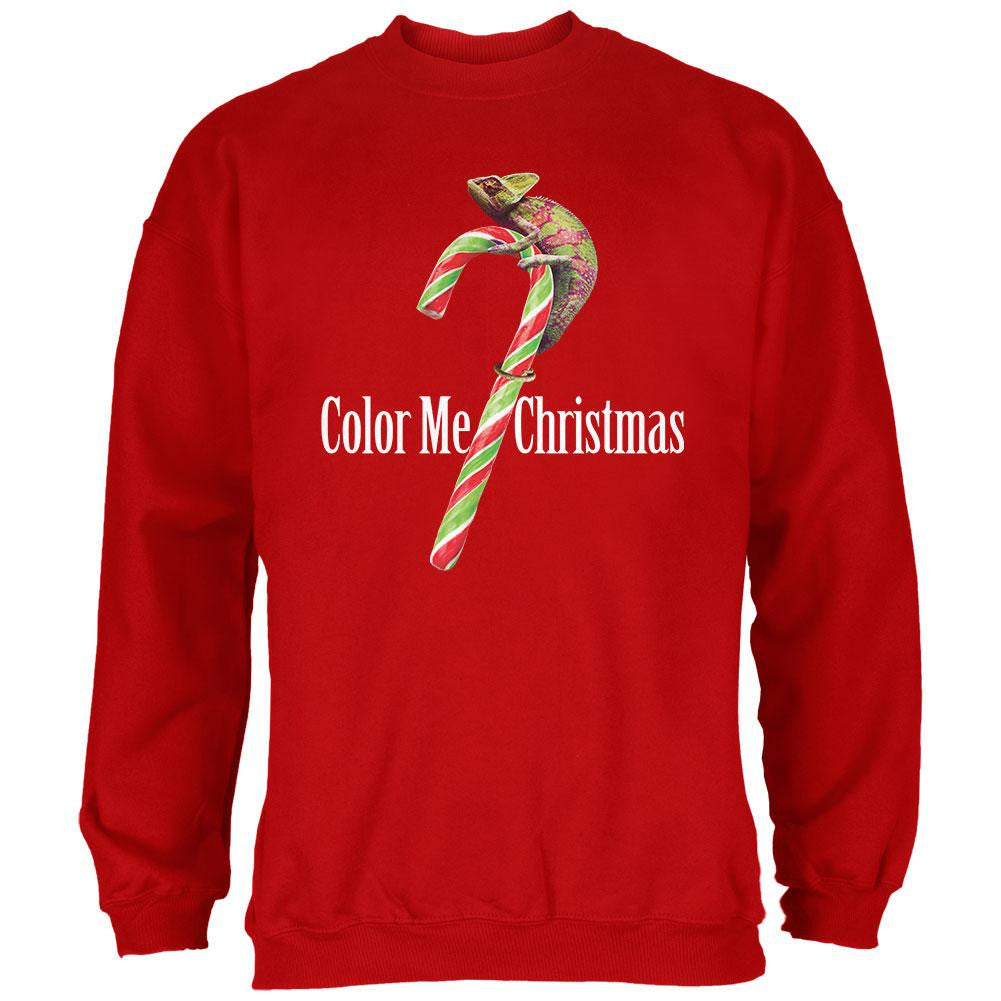 Color Me Christmas Chameleon Charcoal Heather Adult Hoodie Sweatshirts Old Glory   