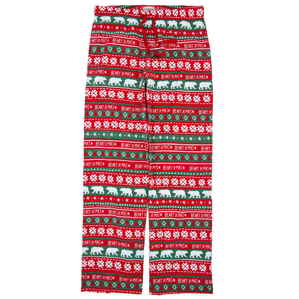 Beary XMAS Ugly Christmas Sweater Adult Pajama Pants Pajamas Old Glory   