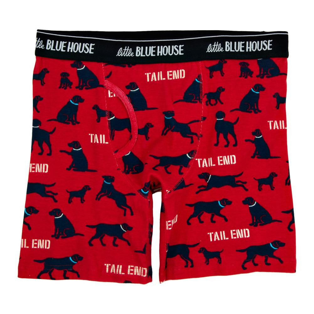 Tail End Dog Adult Boxer Briefs Men's Boxers & Briefs Old Glory   