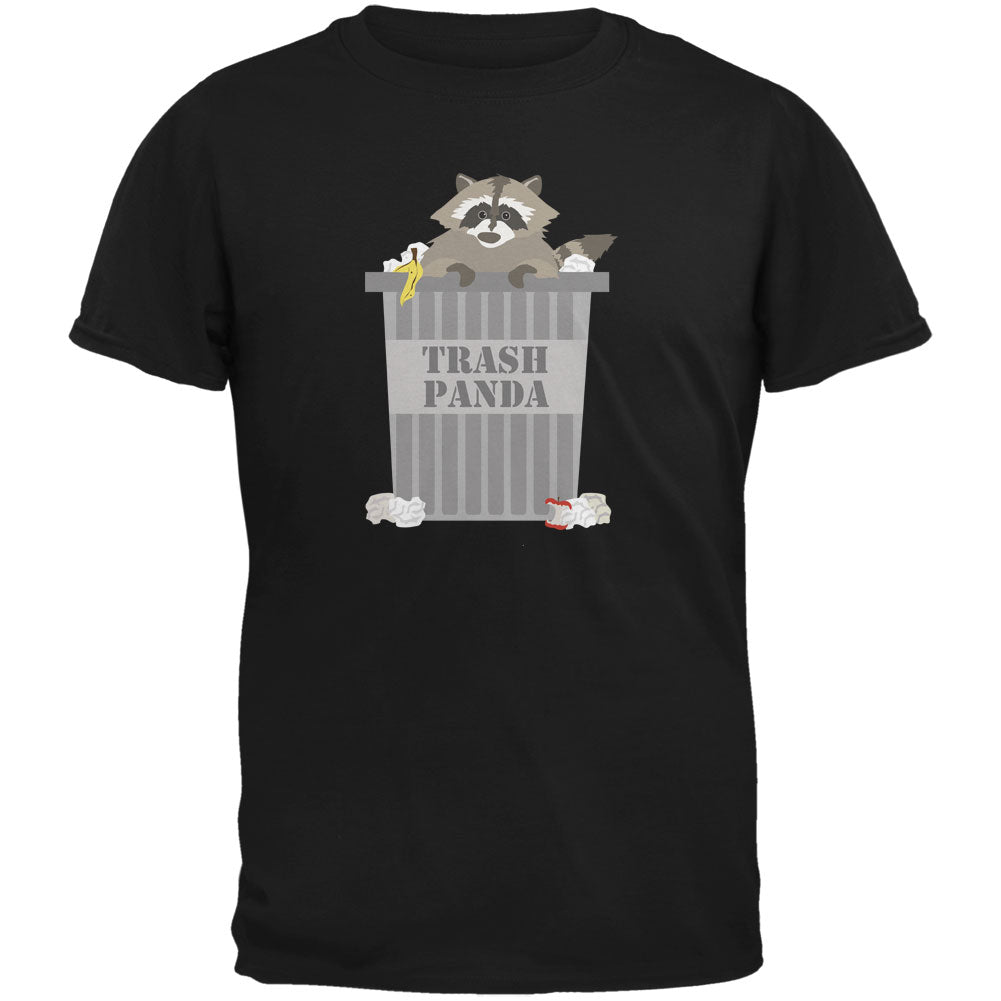 Trash Panda Raccoon Black Youth T-Shirt Youth T-Shirts Old Glory LG Black 